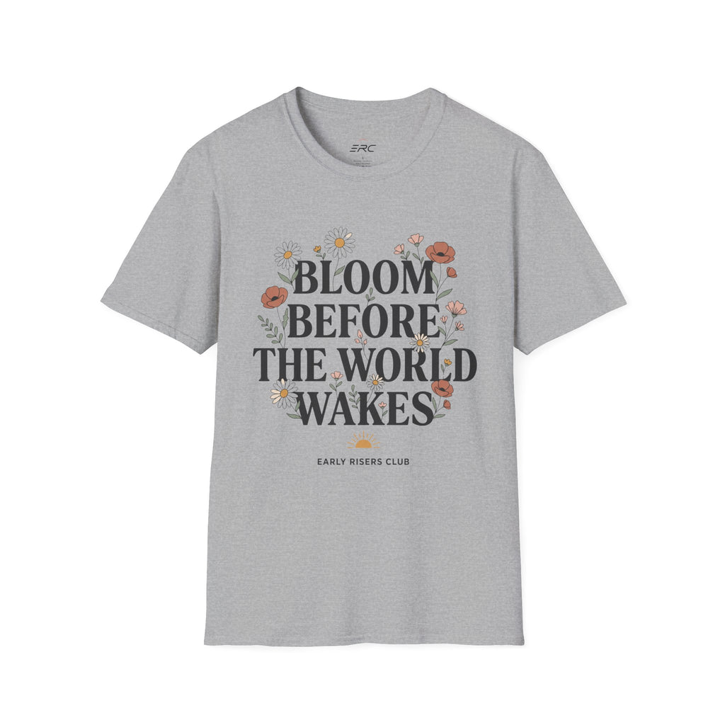 Bloom Before the World Wakes Floral T-Shirt
