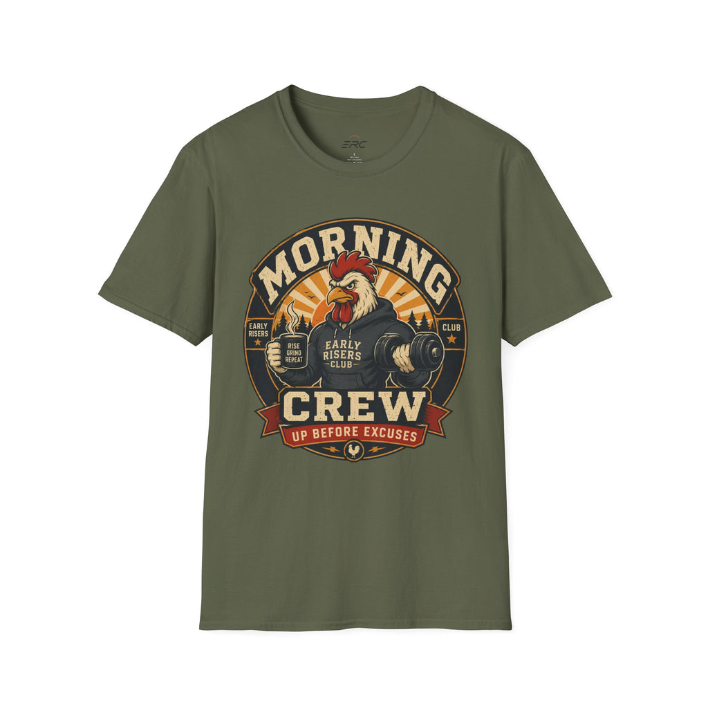 Morning Crew Rooster T-Shirt