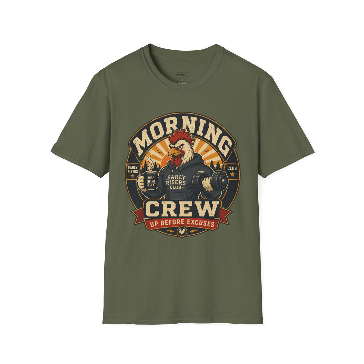 Morning Crew Rooster T-Shirt