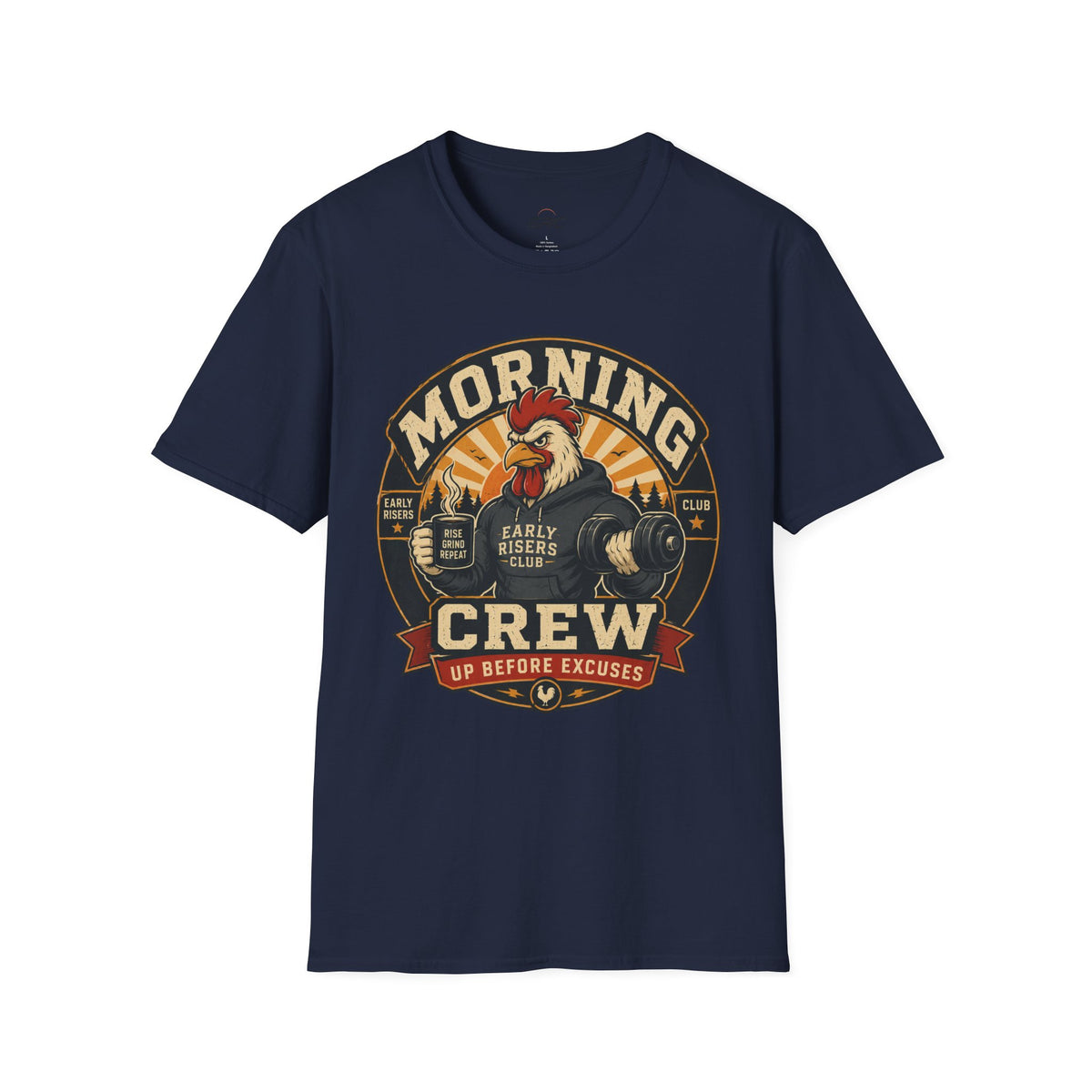 Morning Crew Rooster T-Shirt