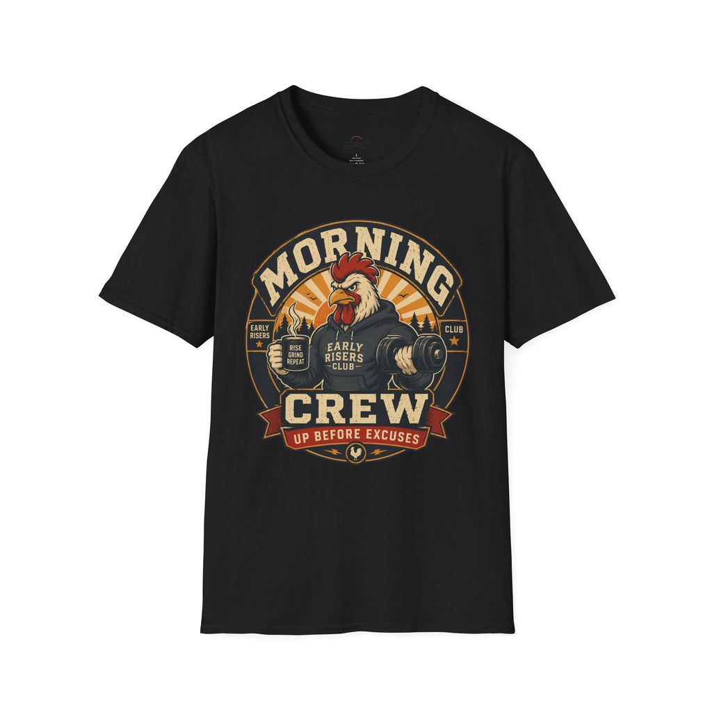 Morning Crew Rooster T-Shirt