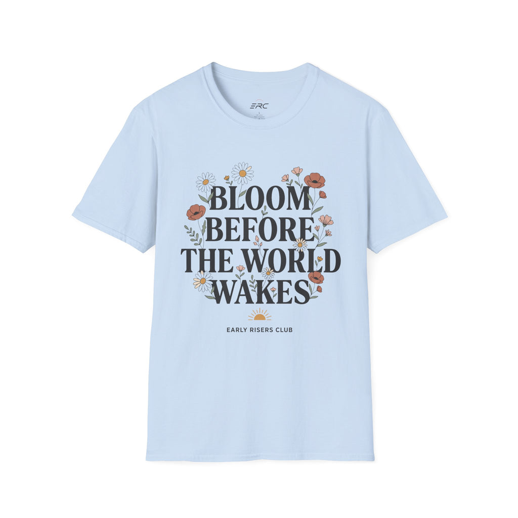 Bloom Before the World Wakes Floral T-Shirt