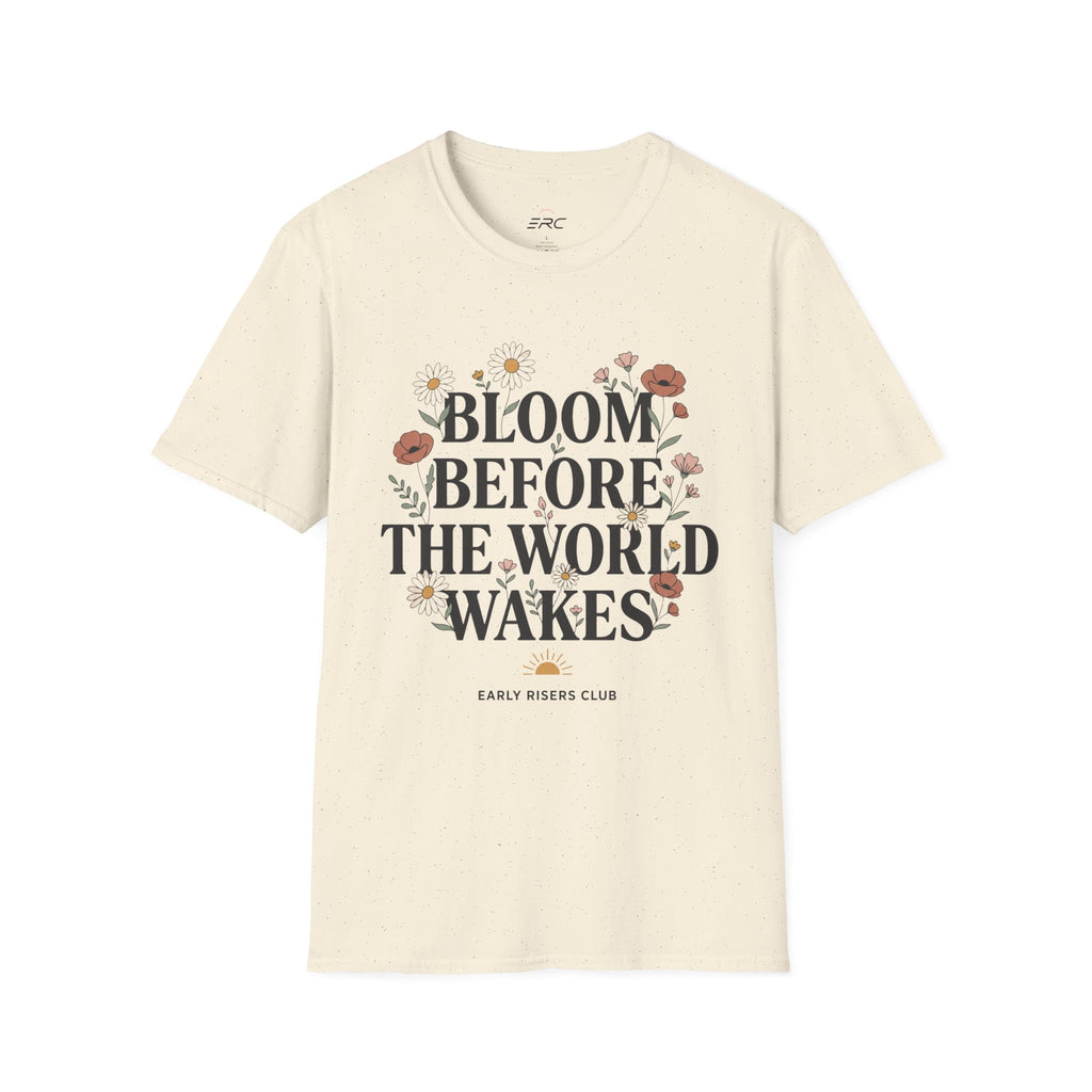 Bloom Before the World Wakes Floral T-Shirt